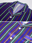 Men s 100  Mulberry Silk Striped Pajamas Set Long Sleeves Silk Sleepwear S M L
