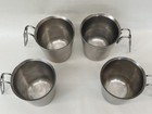 Msr Rare Vintage Set Of 4 Stainless Steel Camping Cups Double Walled Insulated