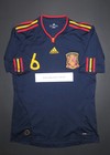 2010 Adidas Authentic Spain Andres Iniesta  6 Away Soccer Jersey Shirt Kit