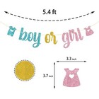 Boy Or Girl Banner Baby Shower Gender Reveal Pregnancy Announcement Hanging D   
