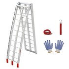 7 5  Folding Aluminum Motorcycle Ramp   750lb Capacity For Pickup Trucks