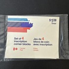 Canada Post   642 Sealed 4x Inscription Corner Block Set - Fv  1 28