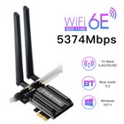 Wifi 6e Mt7922 Desktop Pcie Wifi Card Tri-band 5400mbps Bt5 3 Network Pc Adapter