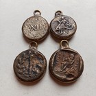 Lot Of 4 Ancient Roman   Greek Bronze Silver Tetradracms Coins