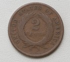 1867 2c Two Cent Piece  c13