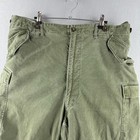 Vintage 50s Military Pants Mens 35x27 Korean War Cargo M-51 Field Baggy Fit