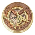 Brass Nautical - Antique Brass   Copper Sundial Compass  Sundial Clock In Box   
