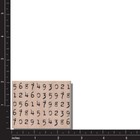 Wood Rubber Stamp  Numbers Set  Background Stamp  Mixed Media  Collage  Elements