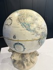 Vintage Replogle 16  Globe World Classic Series Plaster Lion Base Pedestal 1990s
