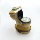 Vintage  antique   Style Hinged Decorative Toilet Ceramic Trinket Box