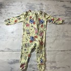 Nickelodeon Spongebob Footed Zip One-piece Sleeper Cotton 0-3m Yellow