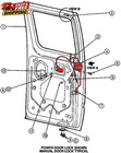 Ford Rh Side Hinged Door Lock Latch Assembly With Cable   Rod E150 E250