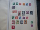 Stamp Collection Set Lot In Album Palestine New Zealand Poland Rhodesia Strait