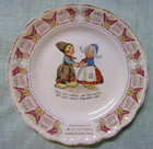 2 Antique Advertising Plates 1915 Calendar    Dutch Children Current Lake Mm