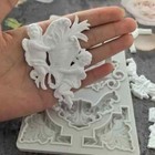 Angels Cherub Silicone Mold Mould Fondant Polymer Clay Resin Trims Edge