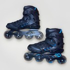 Roller Derby Inline Skates Mens 11 Aerio Q-84 Black Blue Sports