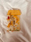 Vtg Originals By Irmi Wood Light Switch Plate Cover Child Kid Room  Cat Fiddle