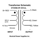 Pair Of Ot20se-hf-3k5ul Se Hifi Output Xfmr 3k5 X 4 8ohm 40 ul 80madc