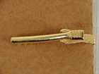 Vintage Gold Tone Northrop F-5e Tiger Ii Tiger Heads Tie Bar Clip