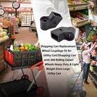 New 2 X Shopping Cart Replacement Wheel Couplings For Winkeep Utility Cart Us
