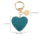 Black Rhinestone Heart Keychain Car Keychain Handbag Pendant Gift Men Women