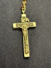   Very Rare Antique 1800 s Vintage Wood Beaded Carmelite Nuns Habit Rosary 35   