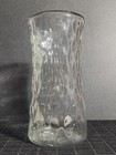 Vintage Clear Rippled Glass Vase By Syndicate Sales Inc     Large 9    Tall D810615