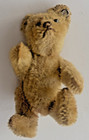 Antique 4  Steiff Teddy Bear Mohair Shoe Button Eyes Swivel Head W Steiff Button