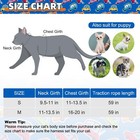 Cat Harness And Leash Set Escape Proof For Safe Walking   Travel Reflective C   