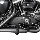 Motorcycle Mid Control Kit Footpegs For Sportster Iron Xl883 Xl1200 14-23 Black