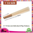 50 Pack 1 1 4 Size Cones - Pre Rolled Rolling Papers With Tips