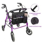 Rollator Bag With Cup Holder walker Bags For Folding Walker rollator Black 