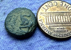 Genuine Ancient Greek Bronze Coin - Coin Pictured Received  sl25