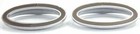 Door Emblem Bezels For Peterbilt Interior Small Visor Oval Plastic Up 20592 Pair