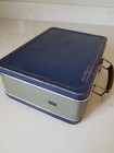 Vintage 1950 s American Thermos Bottle Co Blue gray Metal Lunch Box   Thermos
