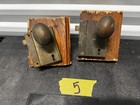 Vintage Lot Of 2 Mounted Brass Complete Door Knob Set - No Key