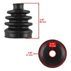 2 Front Inner Outer Axle Cv Boot Kit For Honda Trx350fe Trx350fm Rancher 00-05