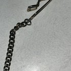 Vintage Style Pocket Watch Chain 15    Brass Tone Curb Link Clip Steampunk