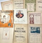 Vintage Sheet Music Early 1900   s Lot Of 13 Mckinley Music Boston Sam Fox Co 