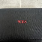Tumi For Delta Airlines Amenity Kit Black Hard Shell Bag Travel Cosmetic Case