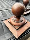 C1890 Vintage Classic Newel Post Finial Cap Heart Pine 8 5    H X 8 5      7    Sq