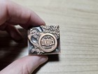 Vintage Letterpress Printing Block Corno Feed Advertising Logo