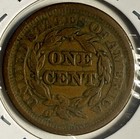 1851 Large Cent Matron Braided Hair 1 Cent -  10-17 