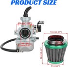 Pz22 22mm Carburetor Carb With 7 8 Twist Throttle Cable Grip For Apollo Rfz Cool