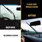 8pcs 28  6mm Car Bus Rubber Universal Frameless Windshield Wiper Blade Refill