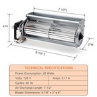 Gfb100 Fireplace Blower Fan For Pleasant Hearth Vent Free Ventless Gas Fireplace