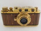 Leica-ii d  Wiking Wwii   Lens Leitz Elmar Vintage Russian Gold Camera Excellent