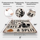 Vintage Metal Tin Sign 8x12inch-this Is A Bathroom Not An Internet Cafe   Split