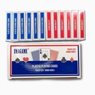 Imagame Plastic Playing Cards  Poker Size  2 5  X 3 5   6 Red And 6 Blue 