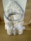 4 Pcs Baby Towels Set  26 X 26 Hooded Bath Towel And 3 Pcs Baby Washcloths 10x10